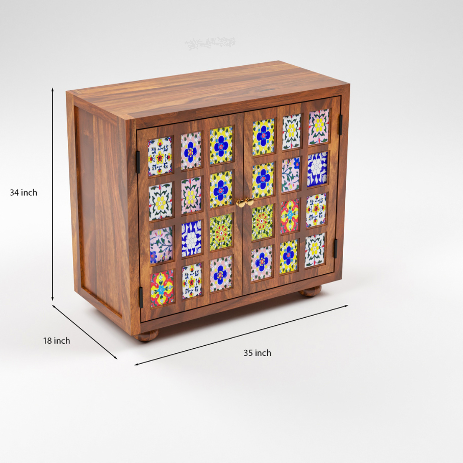 Caspian Solid Sheesham Wood Sideboard