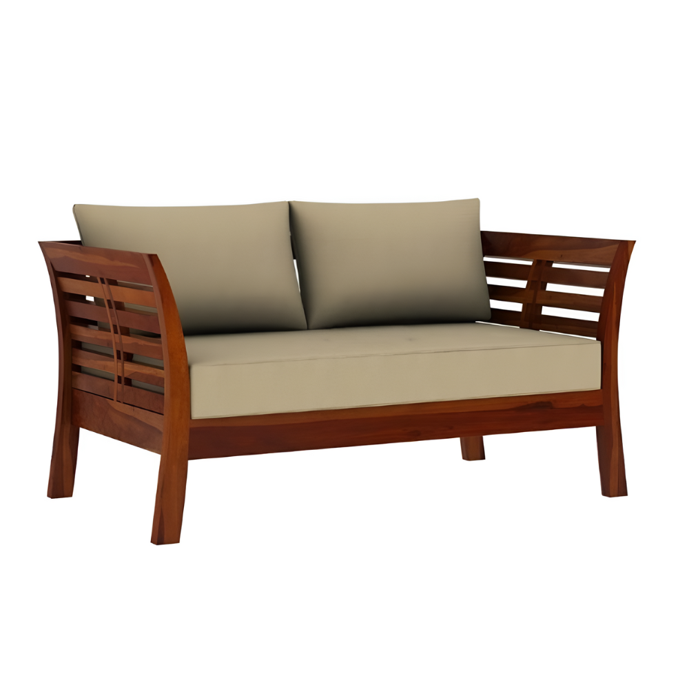 Eamon Solid Sheesham Wood 2 Seater Sofa