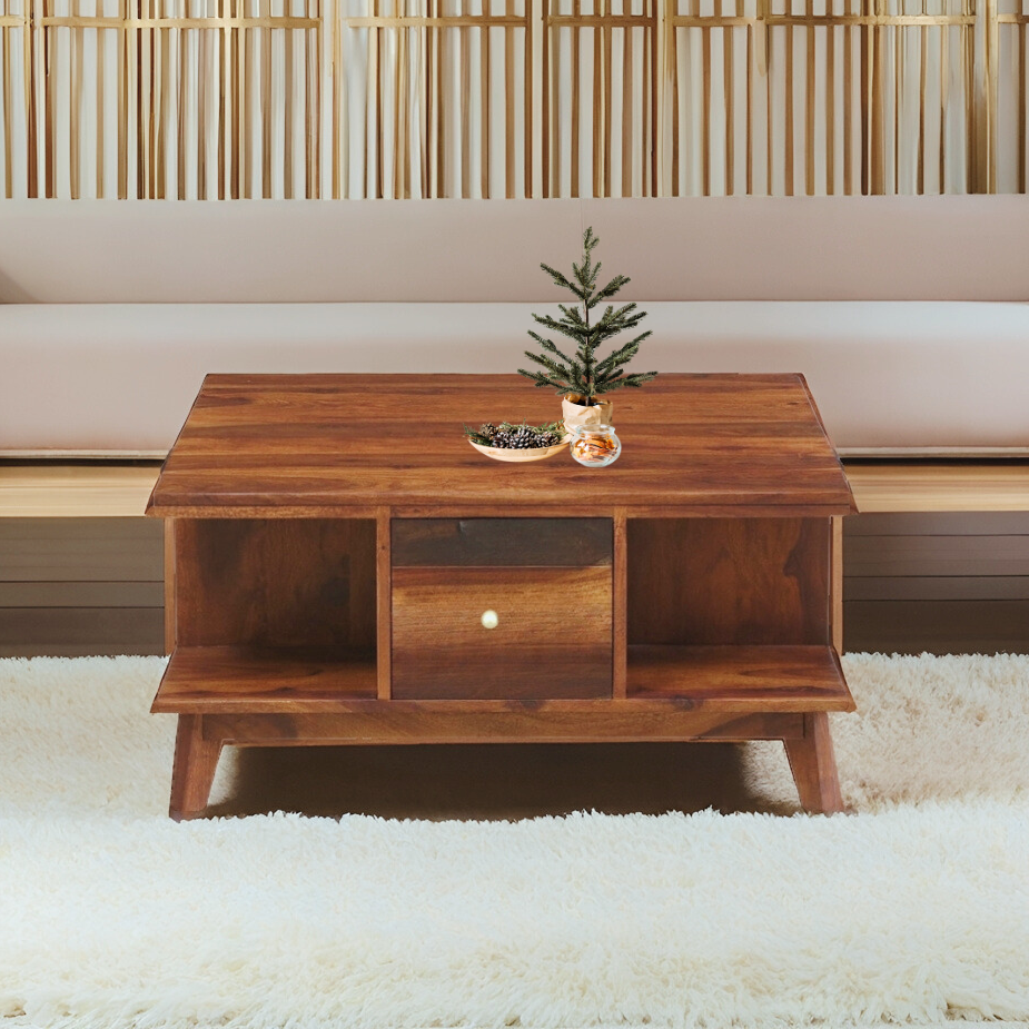 Waren Solid Sheesham Wood Coffee Table