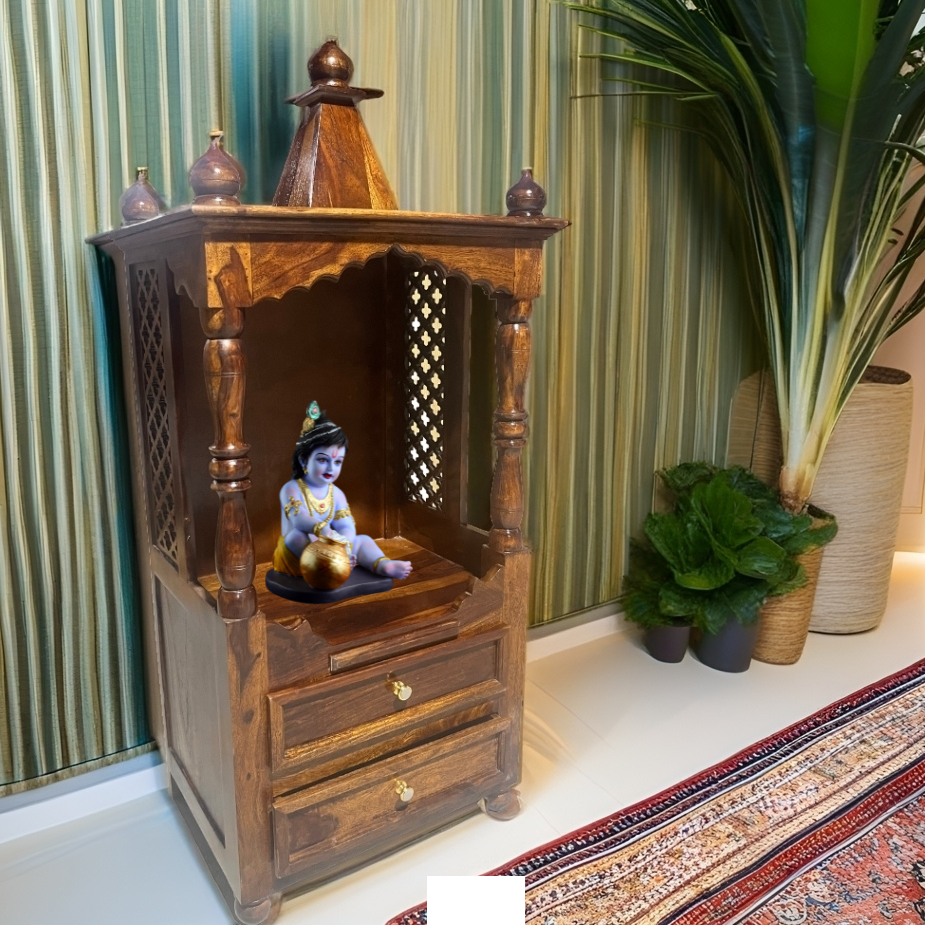 Niall Solid Sheesham Wood Temple