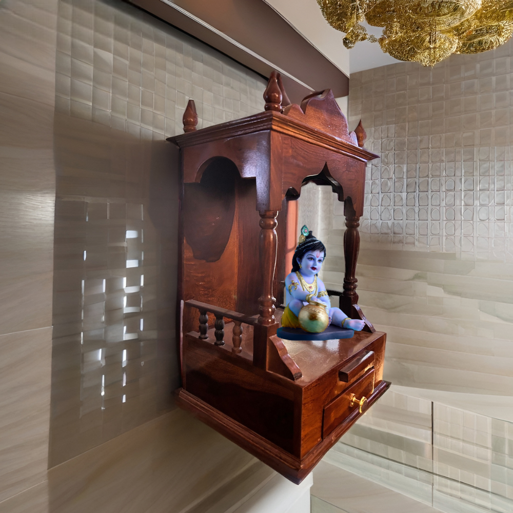 Vespera Solid Sheesham Wood Temple