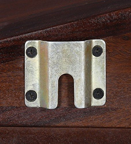 Abril Bar Solid Sheesham Wood Wall Bar Cabinet (Teak)