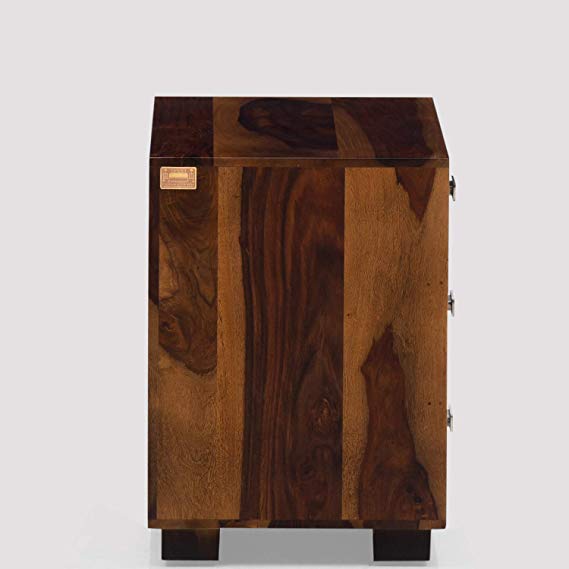Dela Bedside Table (Teak Finish)