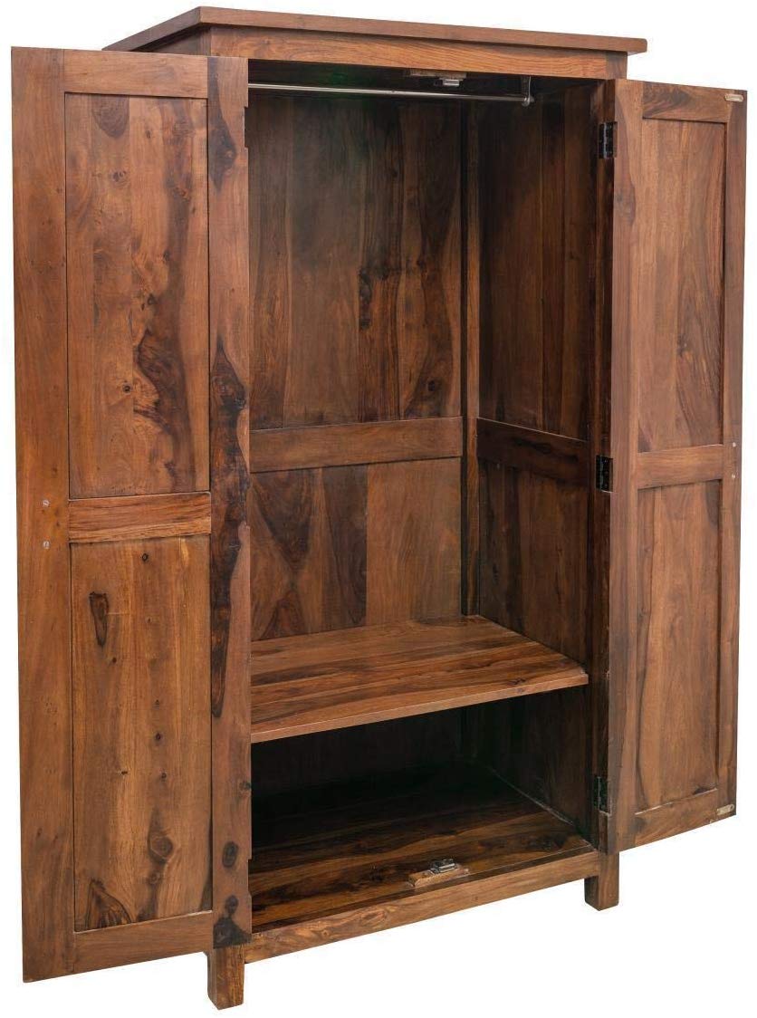 Allan Handicrafts Sheesham Wood Wardrobe/Cabinet – Shagun Arts