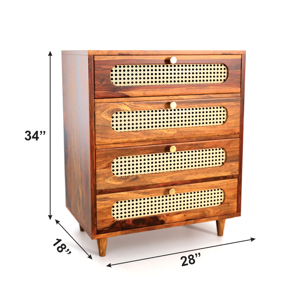 Pryor Solid Sheesham Wood Chest of Drawer