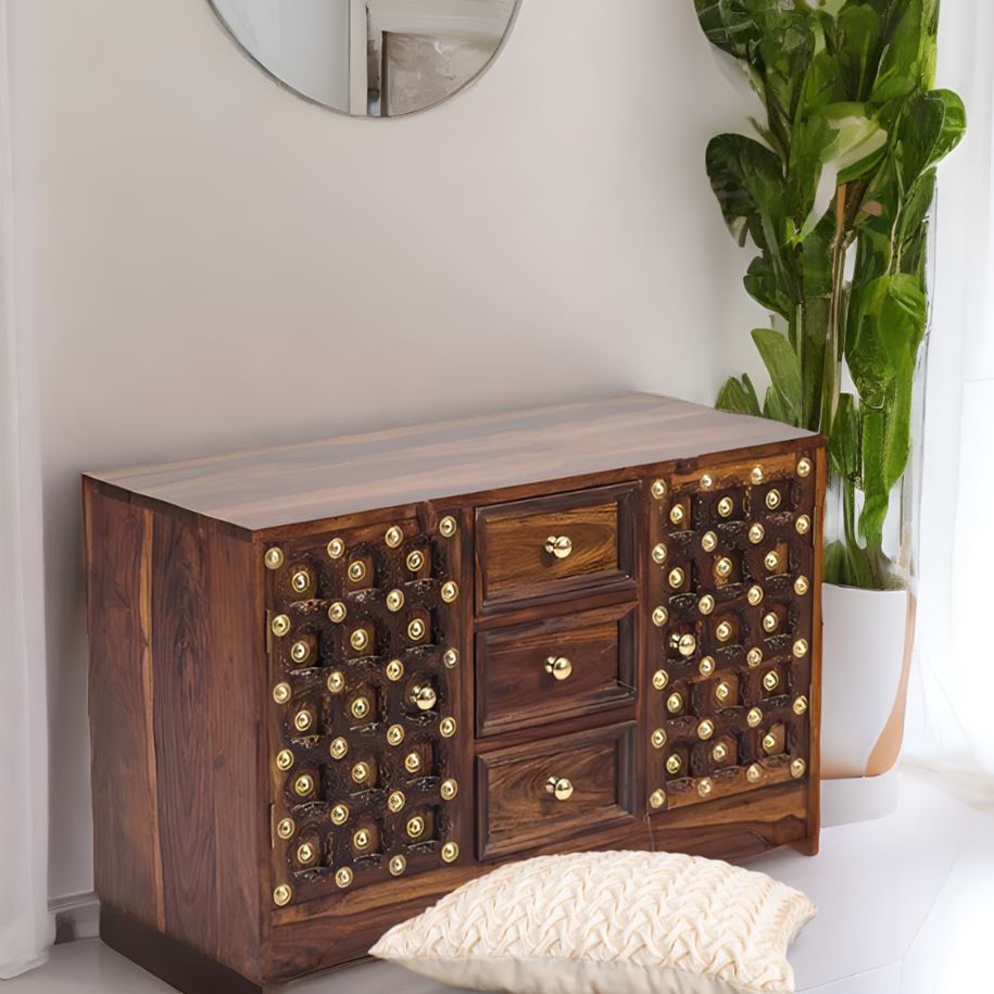 Merritt Solid Sheesham Wood Chest of Drawer