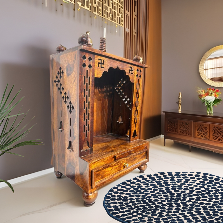 Ursa Solid Sheesham Wood Temple
