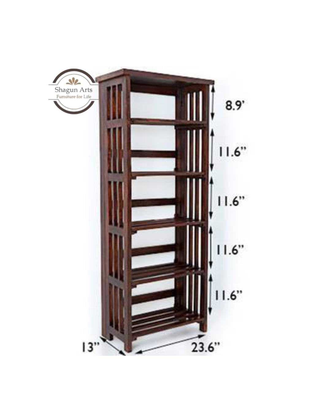 Hamlin Folding Book Shelf