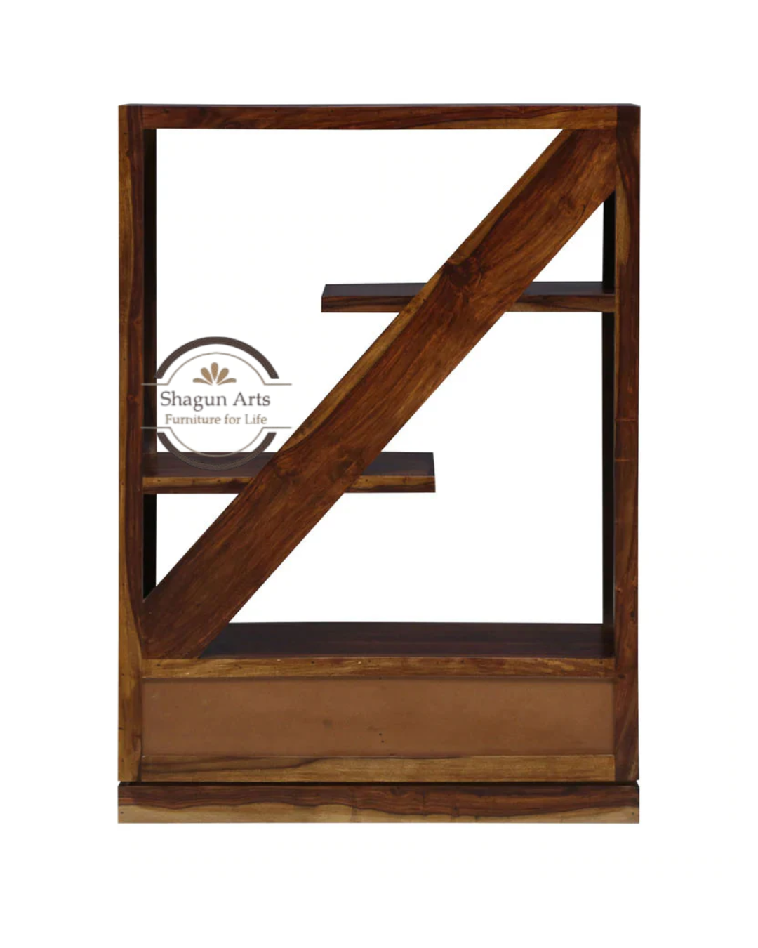 Pietro Solid Wood Book Shelf in Dual Tone Finish