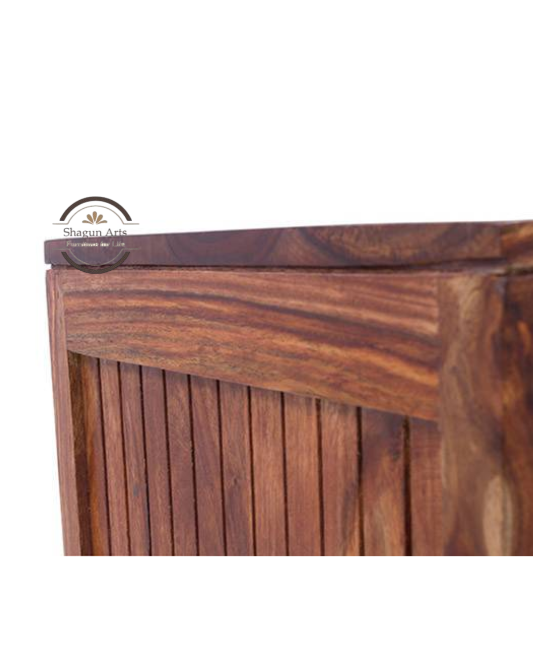 Theo Solid Sheesham Wood Multi-Storage Bookshelf Carnegie Cabinet