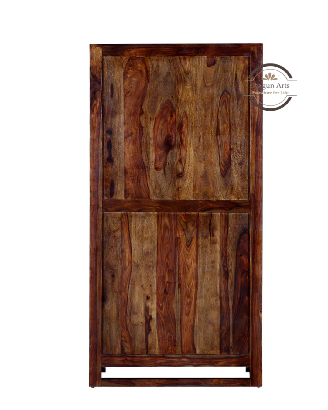 Fanny Solid Sheesham Wood Book Shelf in Provincial Teak Finish