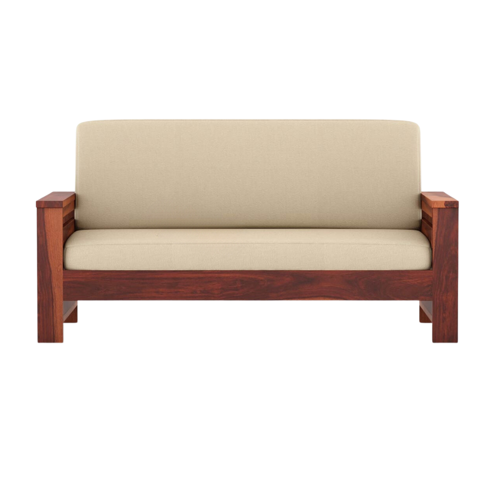 Corbin Solid Sheesham Wood 5 Seater Sofa