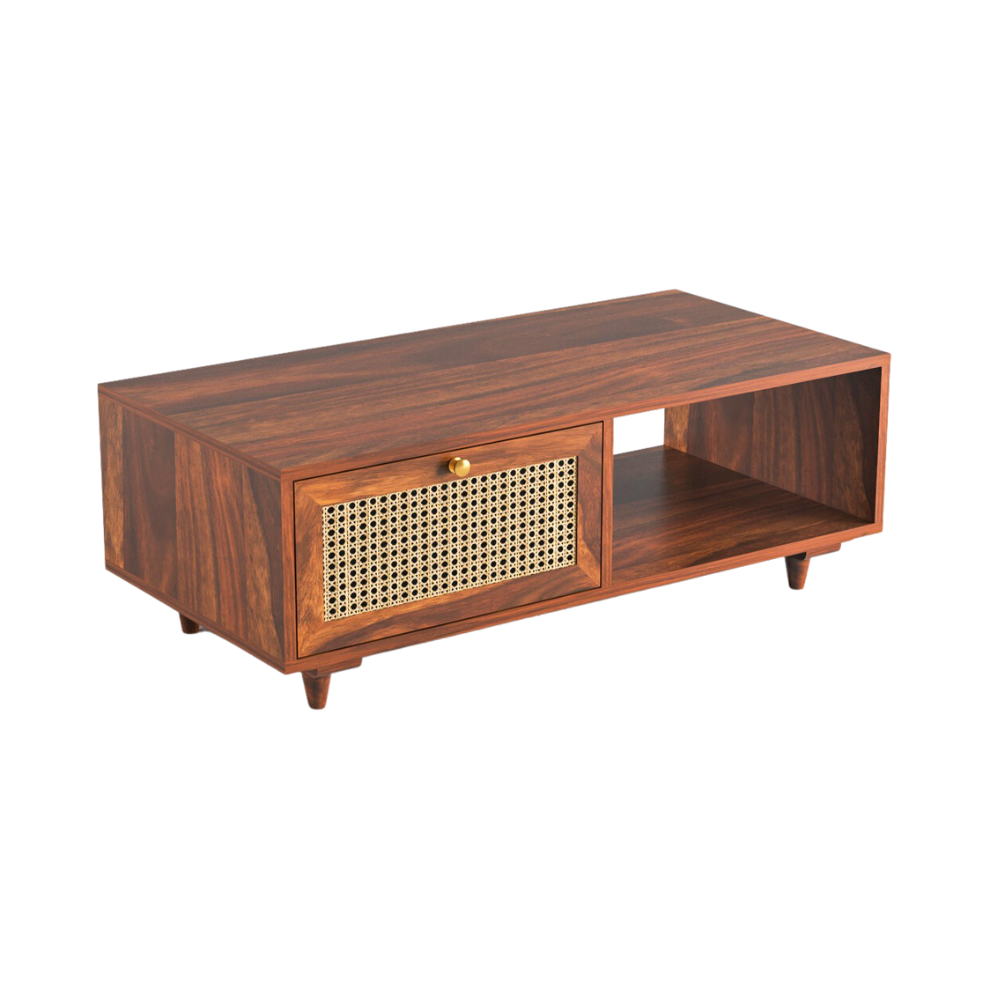 Xenia Solid Sheesham Wood Coffee Table