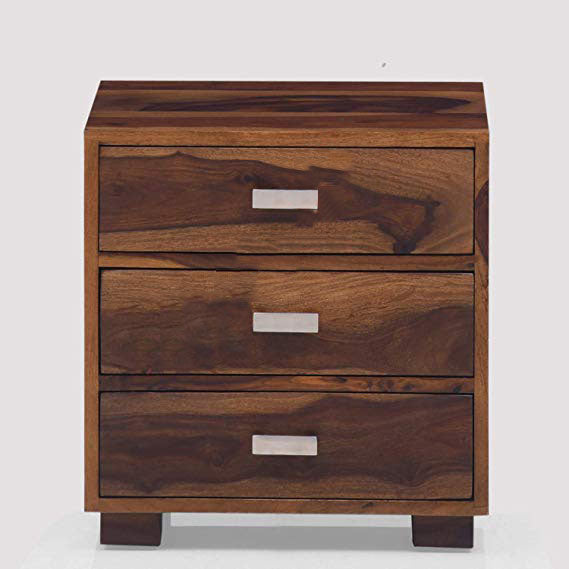 Dela Bedside Table (Teak Finish)