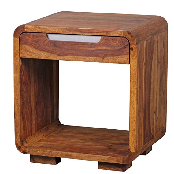 Cambrey Bed Sheesham Wooden Bedside End Table