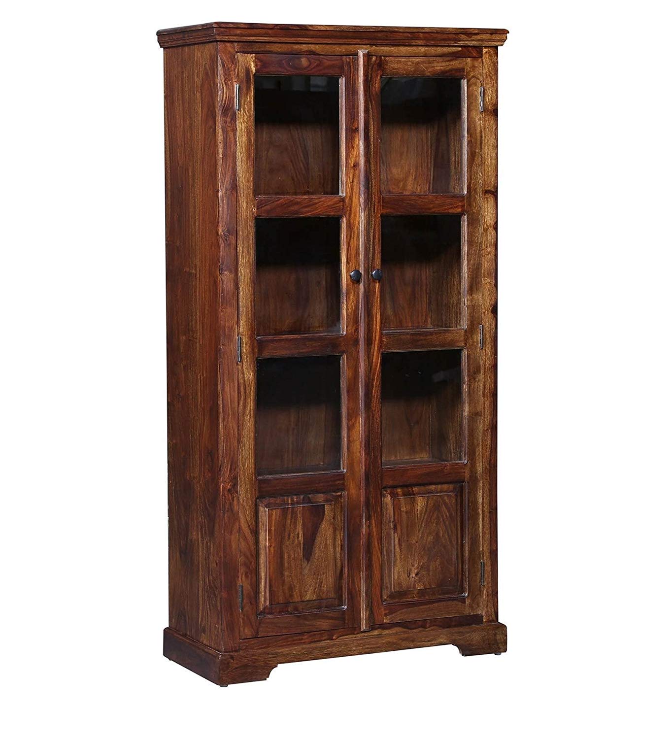 Morse Solid Wooden Book Case in Provincial Teak Finish