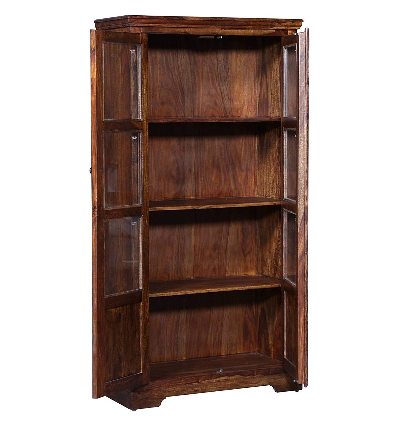 Morse Solid Wooden Book Case in Provincial Teak Finish