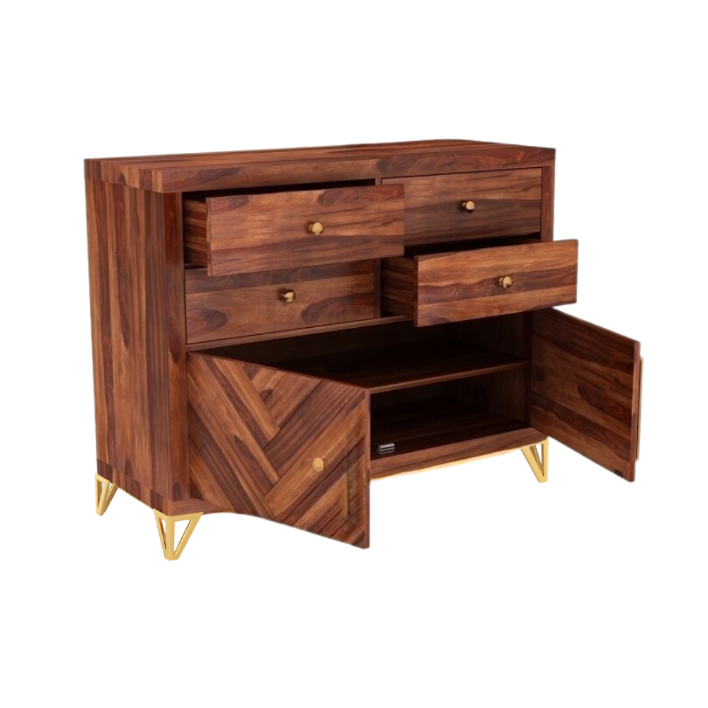 Seren Solid Sheesham Wood Chest of Drawer