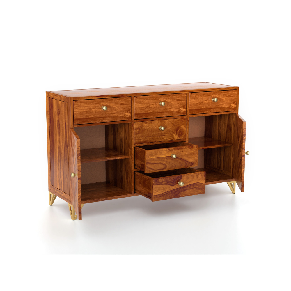 Faelan Solid Sheesham Wood Sideboard