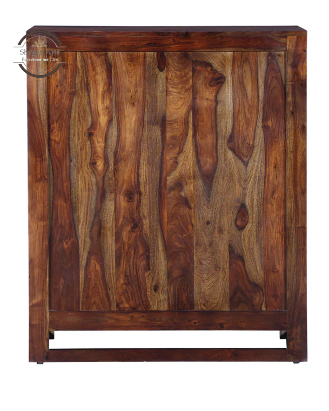 Greta Solid Sheesham  4-Tier BookshelfWood Book Shelf in Provincial Teak Finish