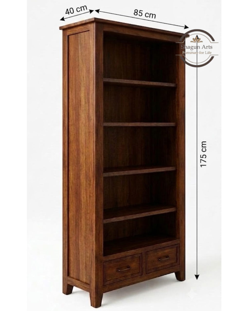 Segur Solid Sheesham  Wood Book Shelf