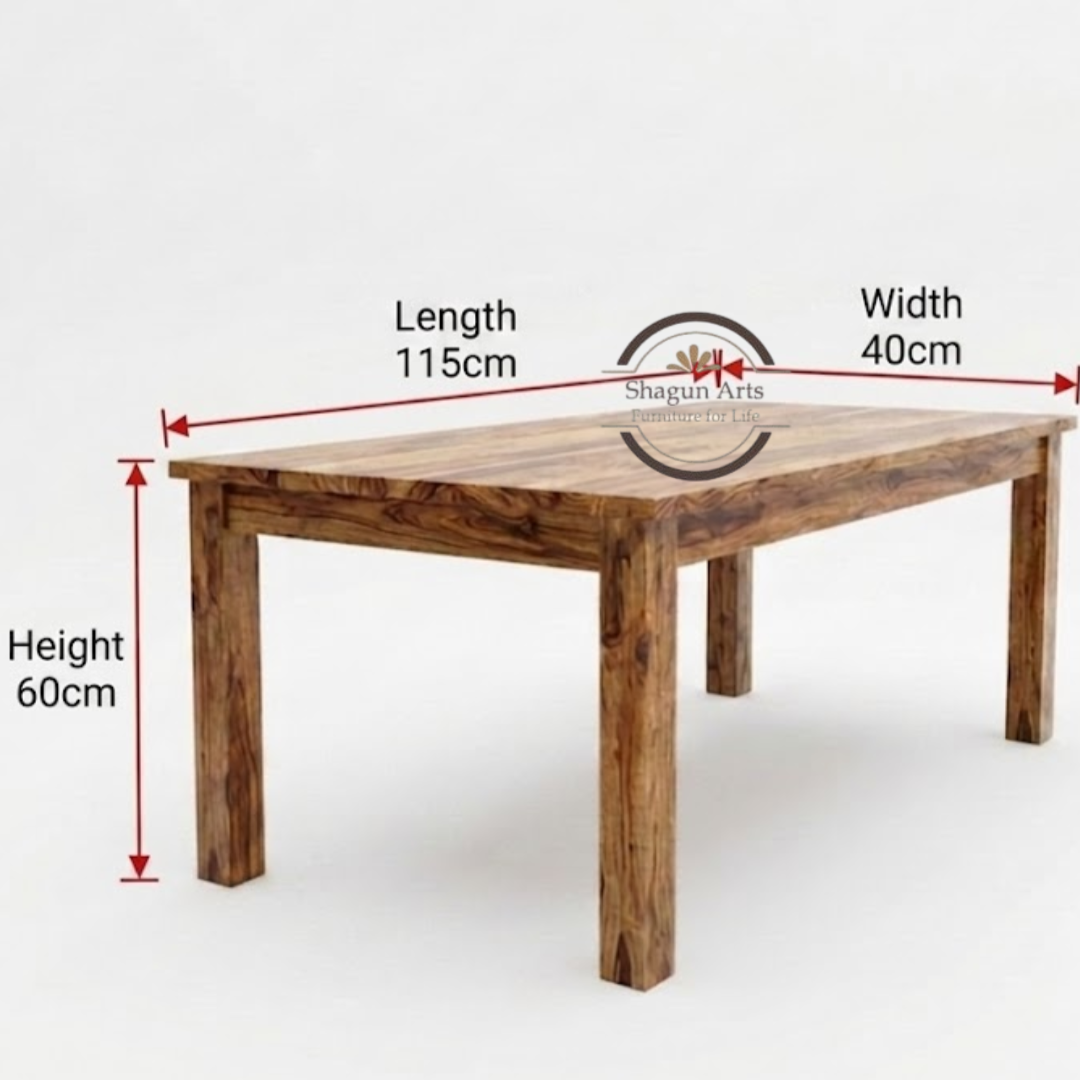 Artisan Crafted Solid Wood Dining Set