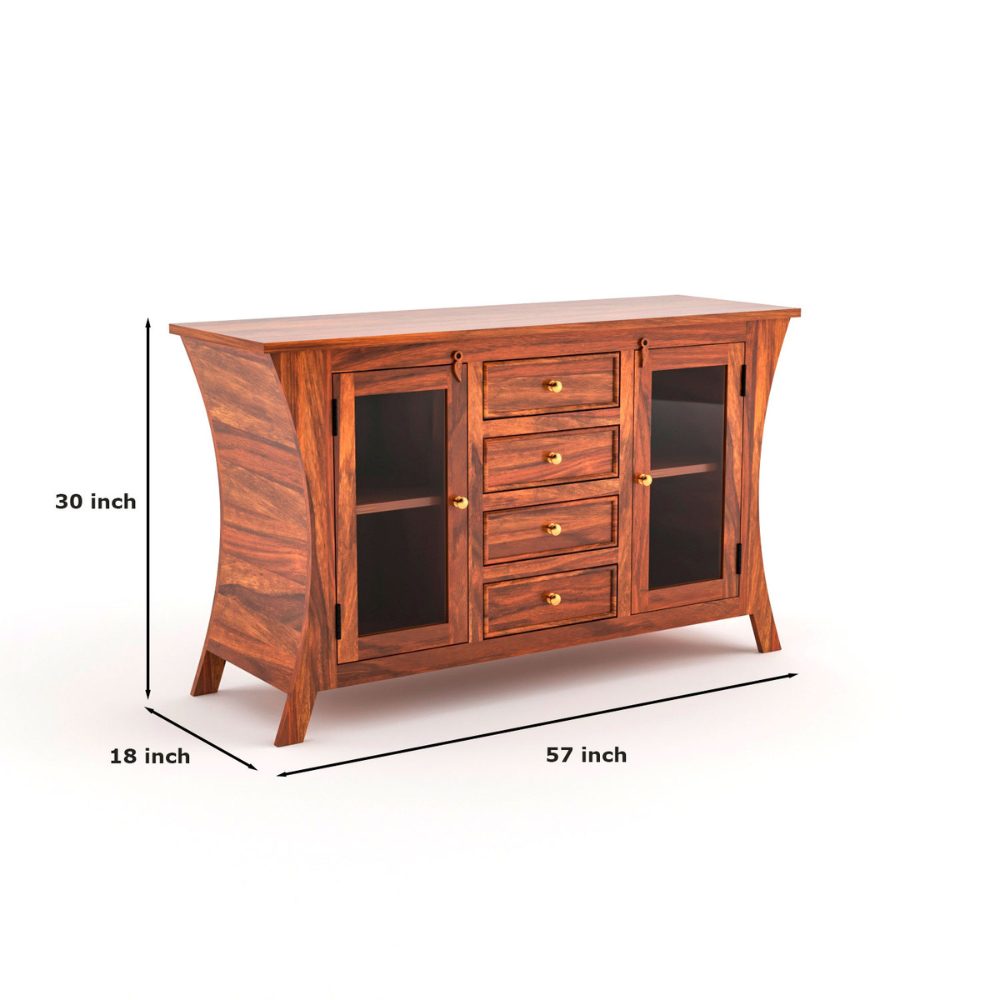 Emrys Solid Sheesham Wood Sideboard