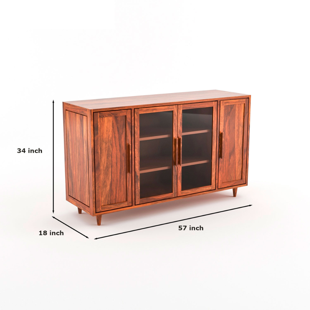 Delphine Solid Sheesham Wood Sideboard