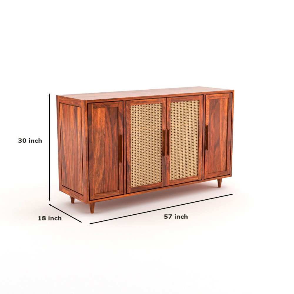 Veda Solid Sheesham Wood Sideboard