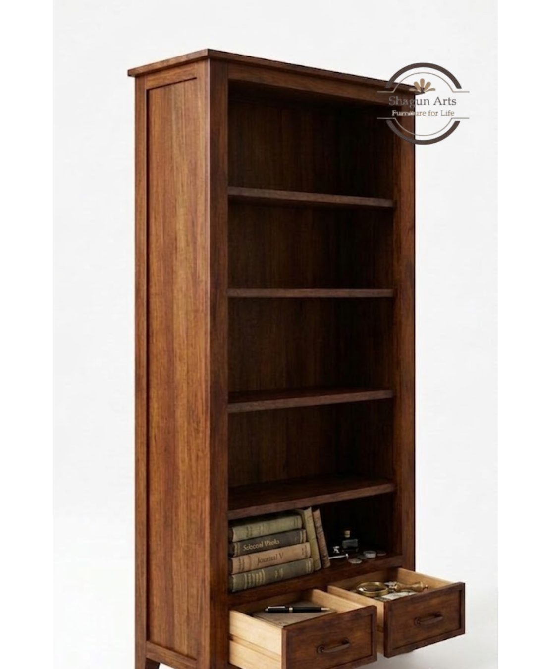 Segur Solid Sheesham  Wood Book Shelf