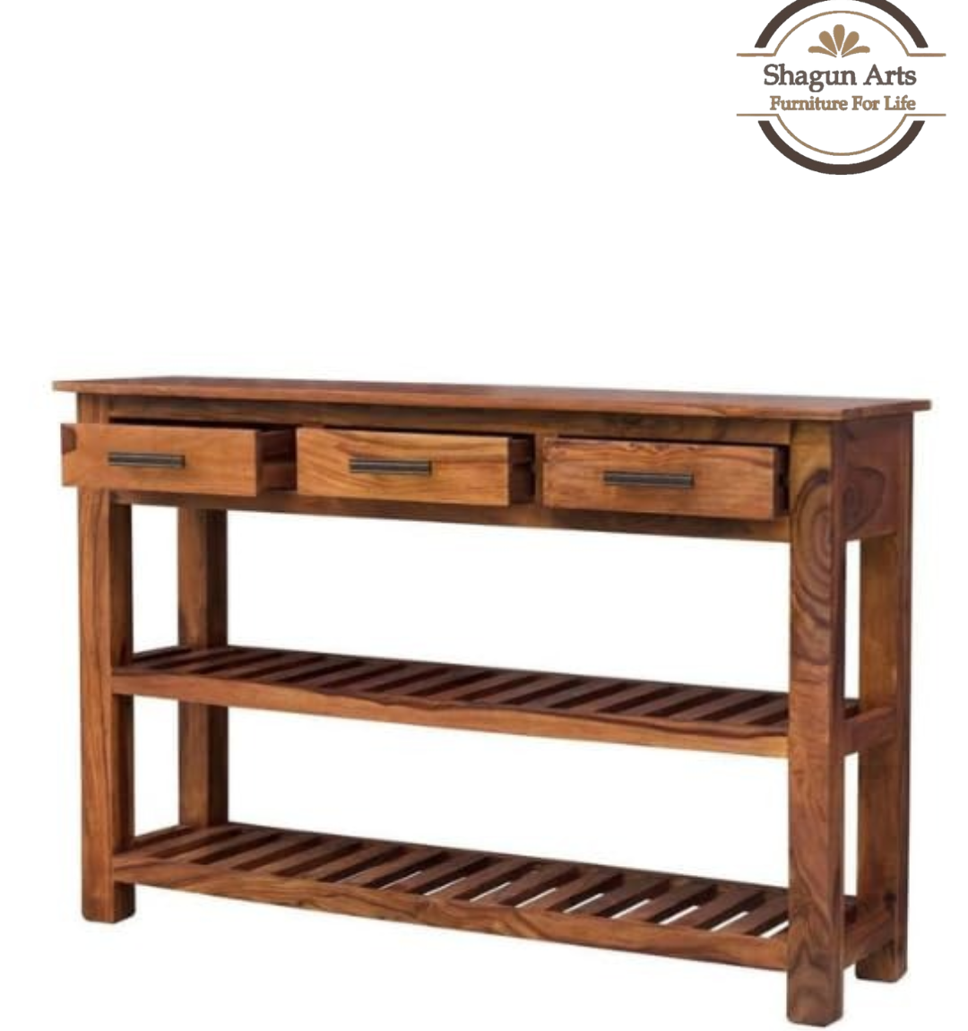 Wooden Console Table with Drawer Storage for Entryway