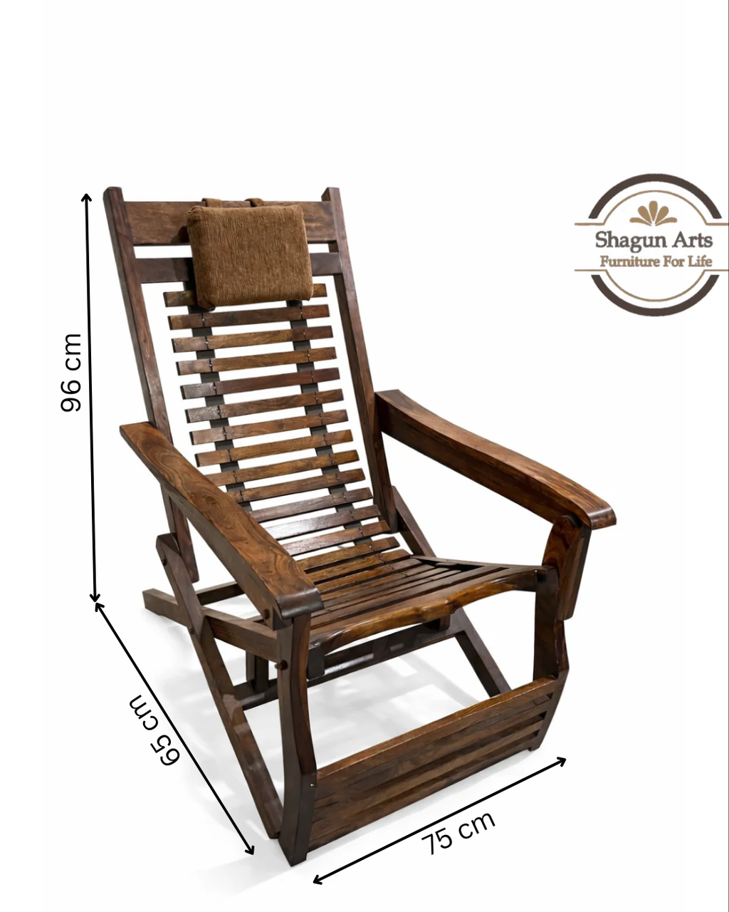 Sheesham Wood Folding Relaxing Beach Chair
