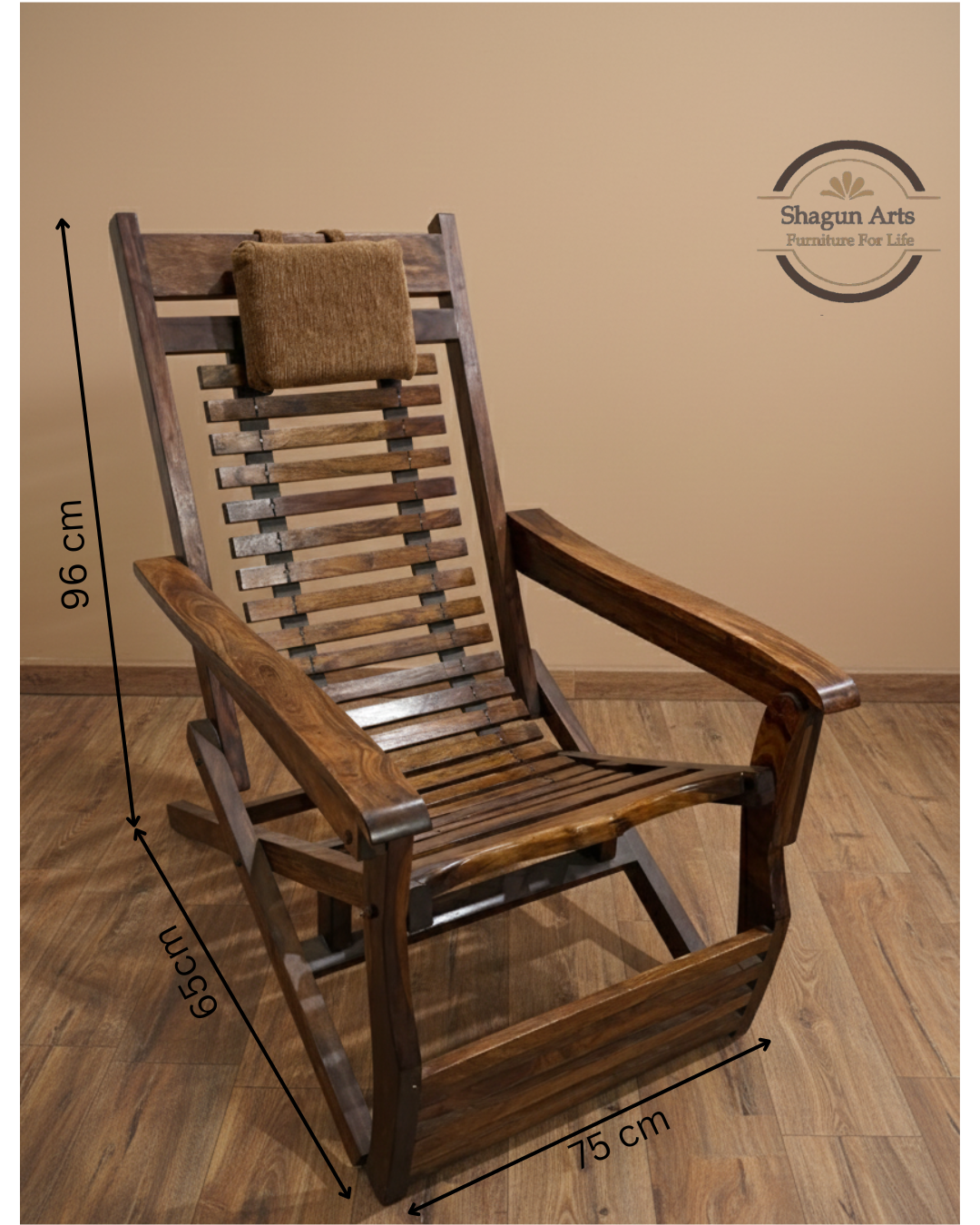 Sheesham Wood Folding Relaxing Beach Chair