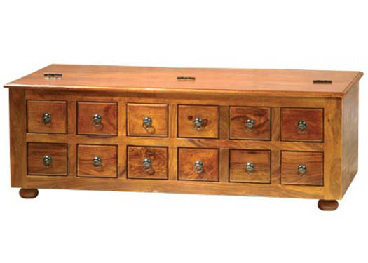 Melvina Solid Sheesham Wood Tv Unit