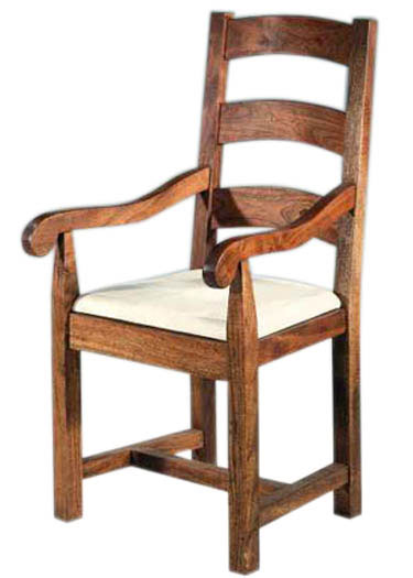 Aura Solid Sheesham Wood Armchair
