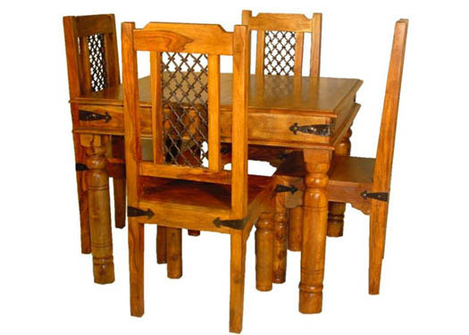 Clovis Solid Sheesham Wood Dining