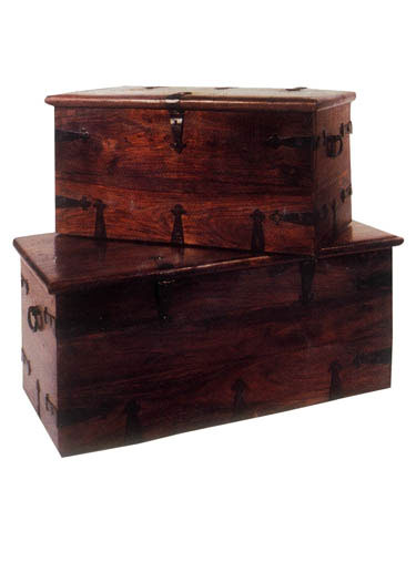 Titan Solid Wood Box Set Of Two