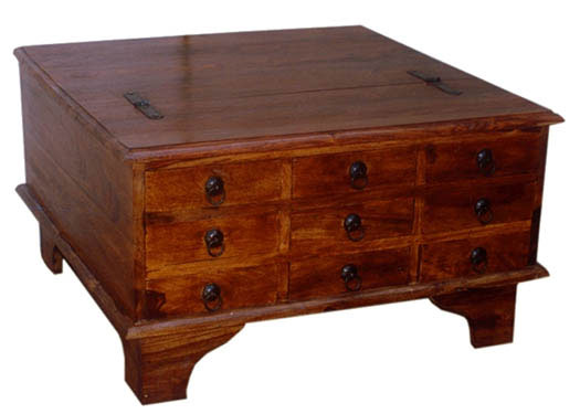 Coffee Table In Vintage  Box