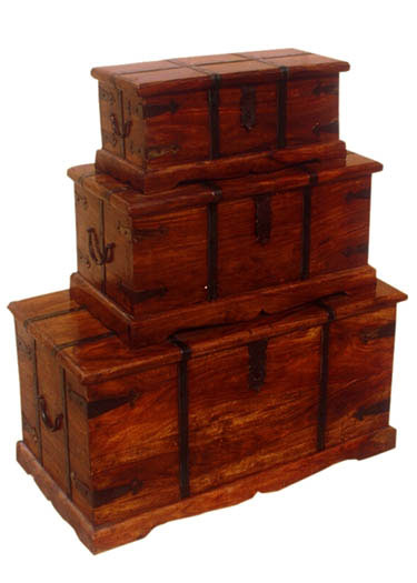 Tuskar Solidwood Storage Box Set of three