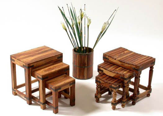 Adrian Solid Wood Nesting Table