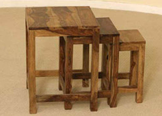 Kerry Solid Sheesham Wood Nest of Tables