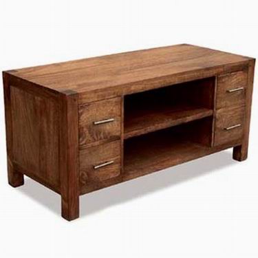 Grapho Solid Wood Tv Unit
