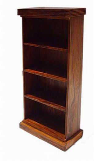 Louis Solid Sheesham Wood Book Shelf In Honey Oak Finish