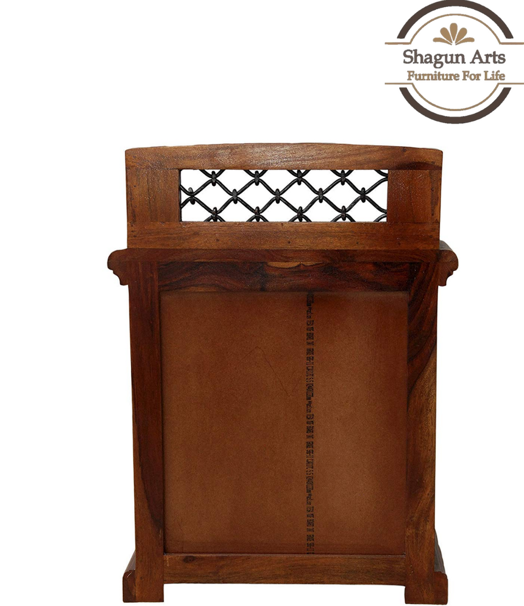 Solid Wood Bedside Table with Drawer