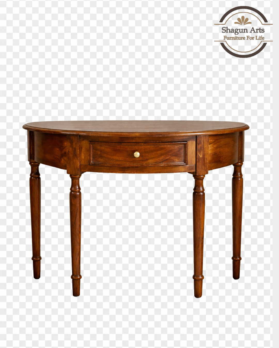 Solid Wood Console Table with Drawer for Entryway