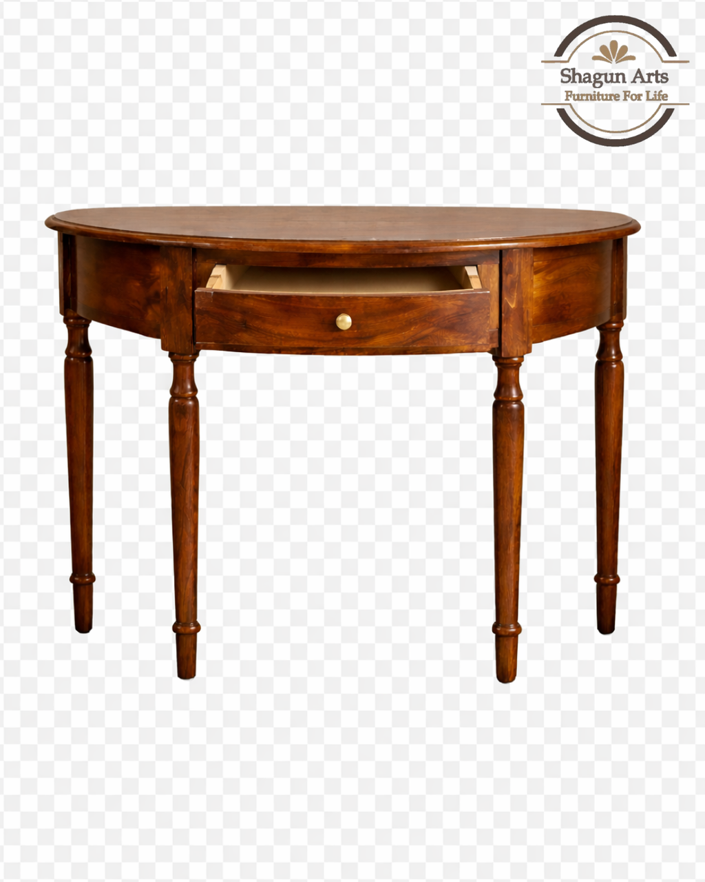 Solid Wood Console Table with Drawer for Entryway