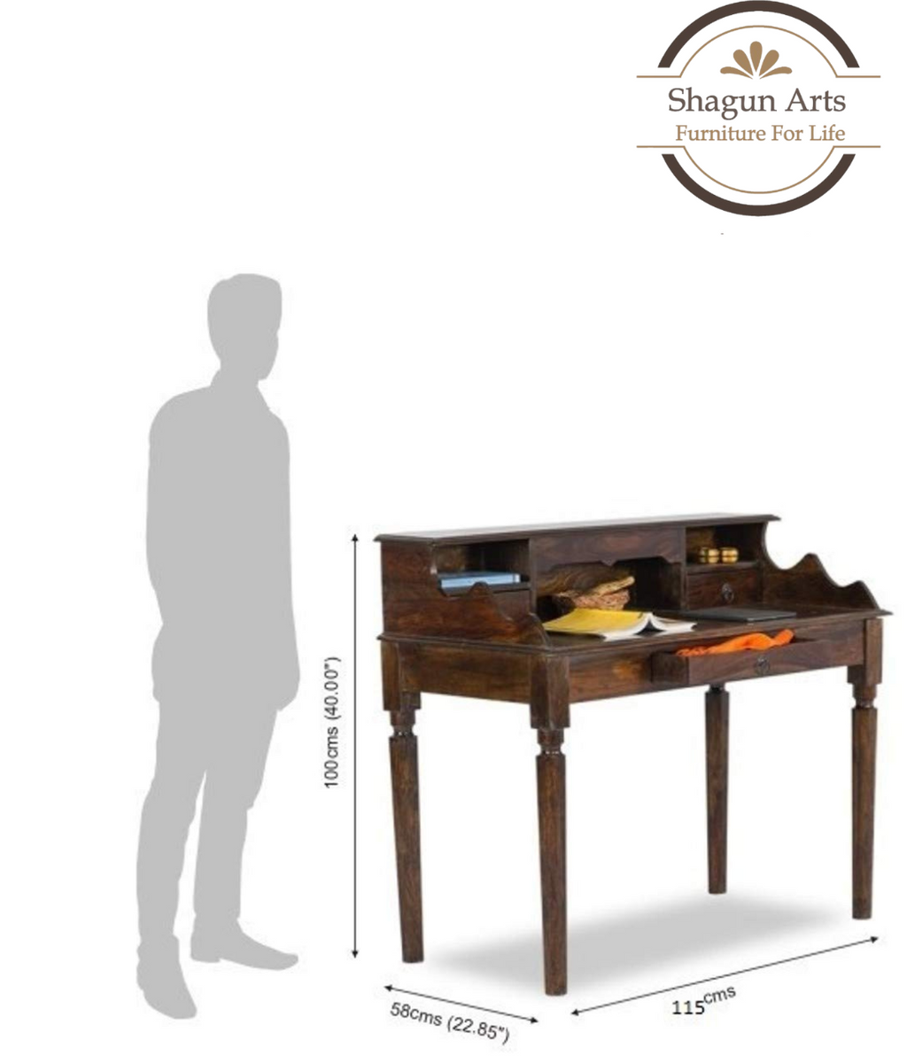 Wooden Study Table with Drawer Storage