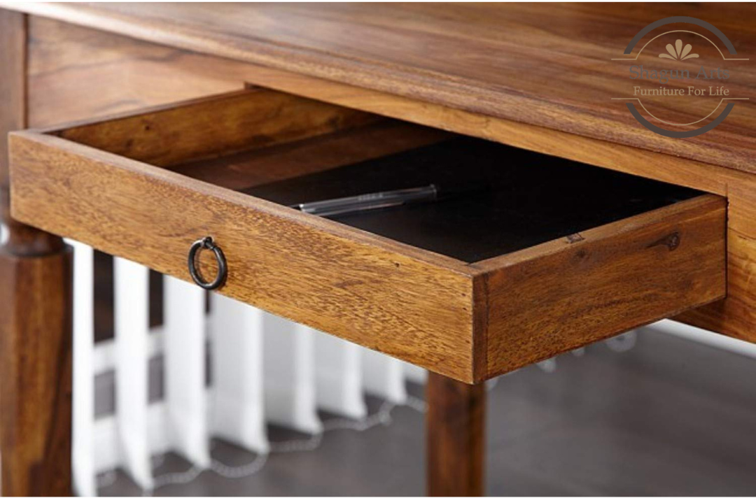 Wooden Study Table with Drawer Storage