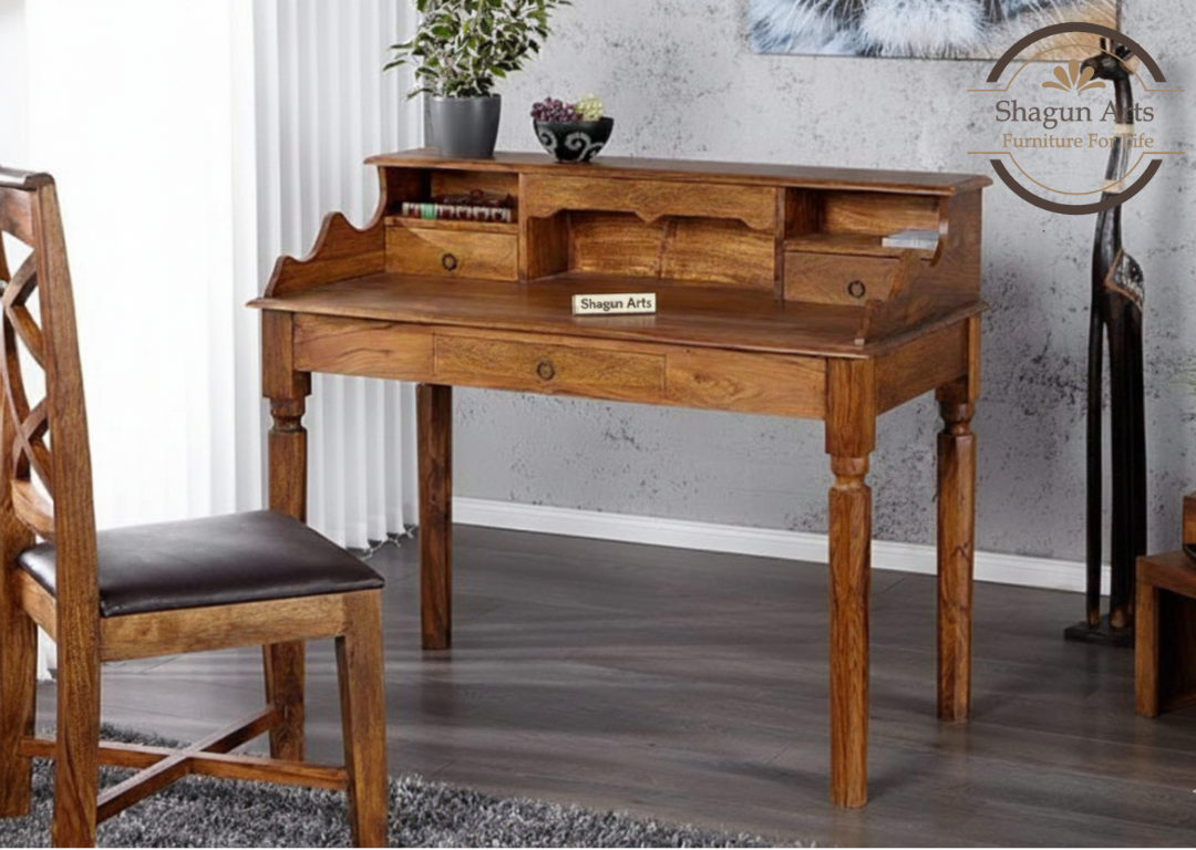 Wooden Study Table with Drawer Storage