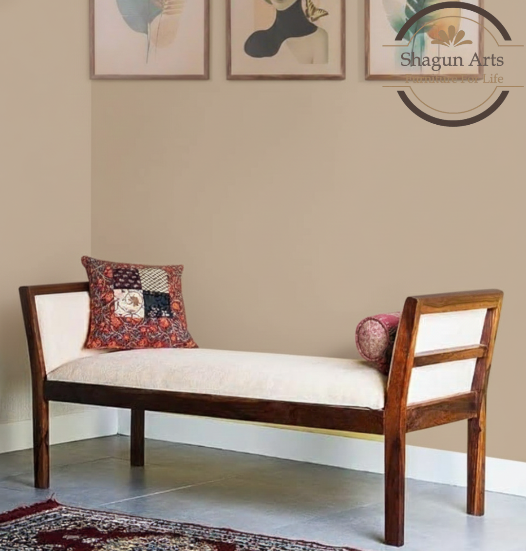 Sheesham Wood Bench for Living Room